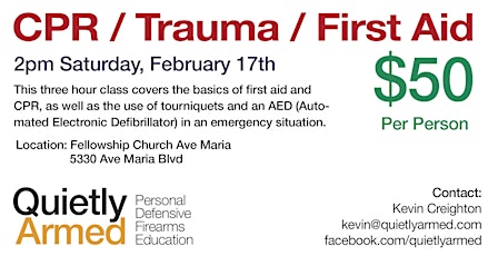 CPR / AED / Emergency Trauma Medicine Class primary image