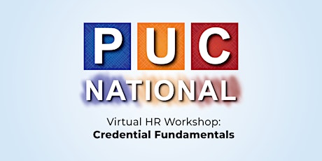 Virtual HR Workshop: Credential Fundamentals