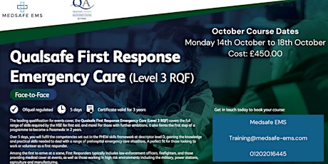 Qualsafe First Response Emergency Care Level 3 (RQF)