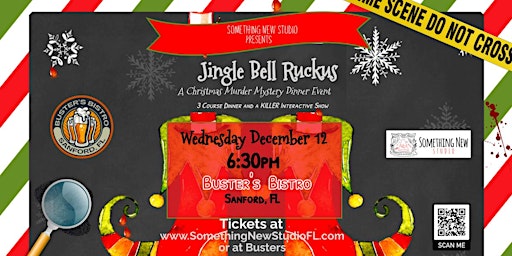Jingle Bell Ruckus an Interactive CHRISTMAS Murder Mystery Dinner Event primary image