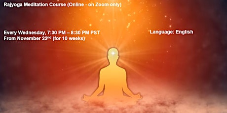 RajYoga Meditation Foundation Course | Online on Zoom only| English primary image