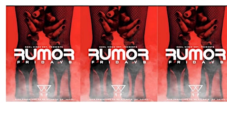 Rumor Fridays at Red Martini