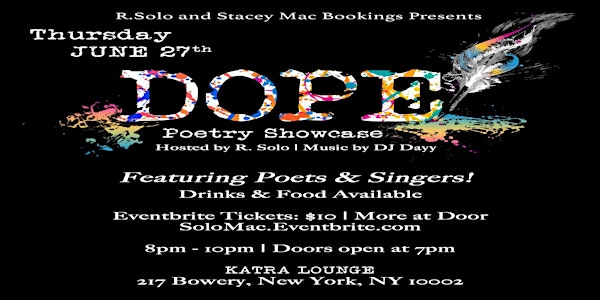 #DOPE Poetry Showcase