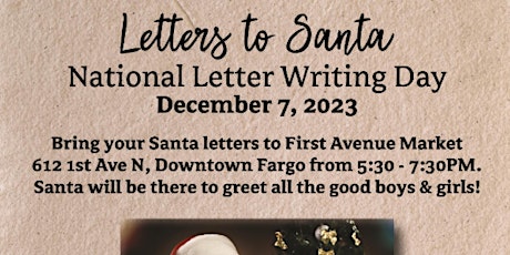 Letters To Santa @ First Avenue Market primary image