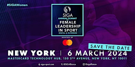 Primaire afbeelding van ANNUAL SIGA SUMMIT ON  FEMALE LEADERSHIP IN SPORT