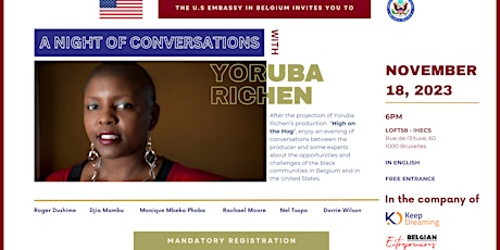 Imagen principal de Conference : A night of conversations with Yoruba Richen