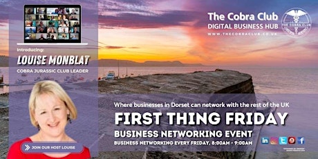 Primaire afbeelding van First Thing Friday: Cobra Club's Premier Online Networking Event