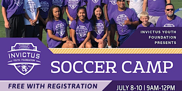 2019 Invictus Youth Foundation - Free Youth Soccer Camp