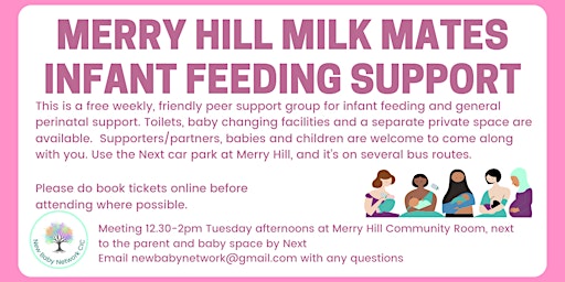Imagem principal do evento Milk Mates Infant Feeding Support - Merry Hill