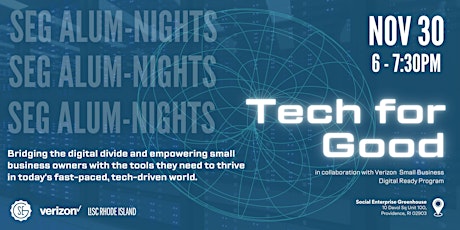 Immagine principale di SEG ALUM-NIGHTS: Tech For Good 