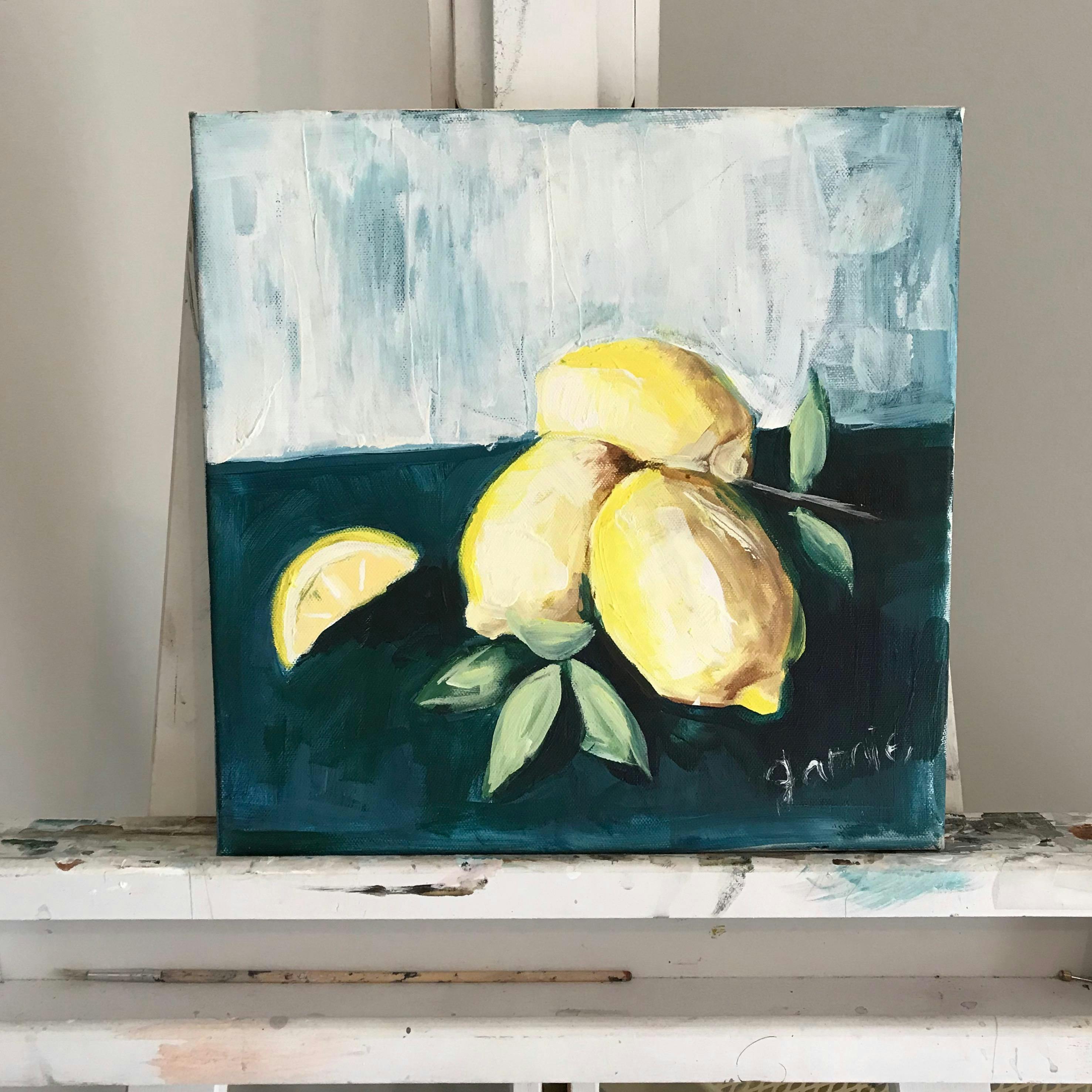 summer lemon painting