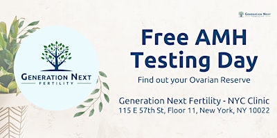 Primaire afbeelding van FREE AMH Testing - Find out your Ovarian Reserve (Egg Count)