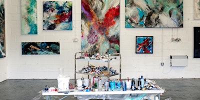 Primaire afbeelding van Unleash Your Creativity in a Thrilling One-Day Abstract Art Extravaganza!