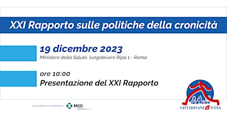 Hauptbild für XXI Rapporto sulle politiche della cronicità