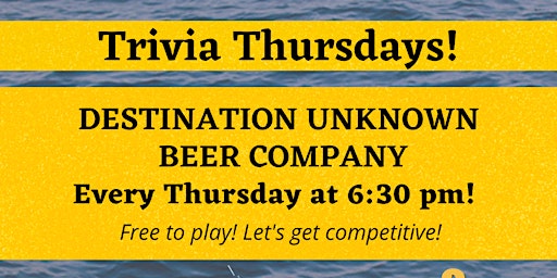 FREE Thursday Trivia Show! At DUBCO in Bay Shore primary image