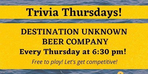 Image principale de FREE Thursday Trivia Show! At DUBCO in Bay Shore