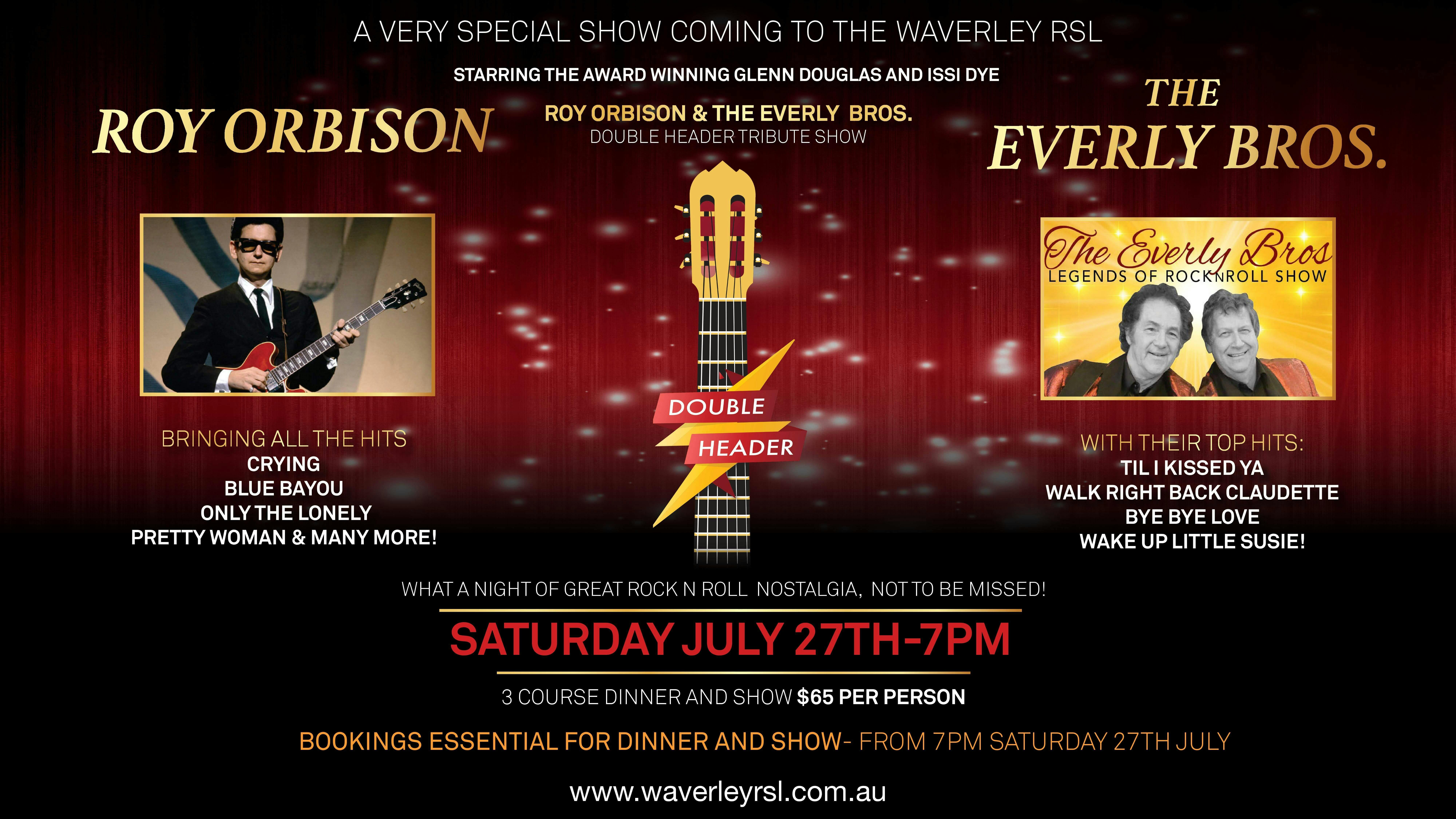 Roy Orbison & The Everly Brothers Rock N Roll Legends Show