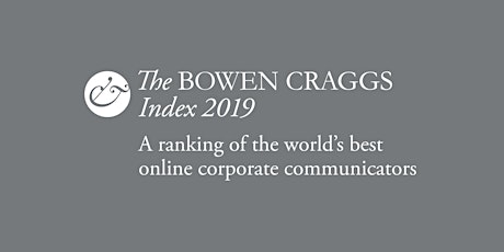 Web meeting: 2019 Bowen Craggs Index of Online Excellence primary image