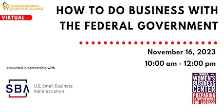 Imagem principal do evento How to Do Business with the Federal Government