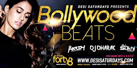 Primaire afbeelding van Bollywood Saturdays @ Stage48 NYC - A Weekly Saturday Night DesiParty 