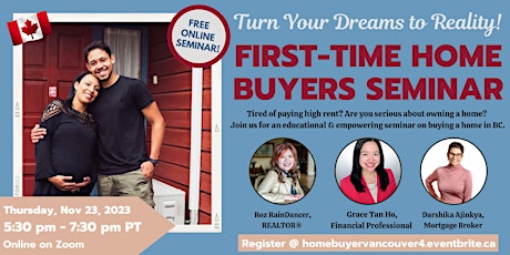 Imagen principal de Turn Your Dreams to Reality: First-Time Home Buyers Seminar (Online)