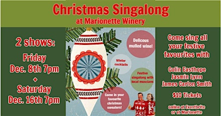 Christmas Singalong at Marionette Winery primary image