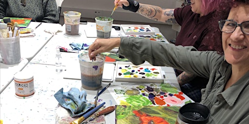 Primaire afbeelding van Mixed Media Art Class for Adults and Teens (16+)!