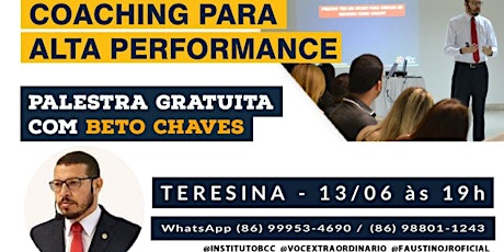 Imagem principal de Coaching para Alta Performance (Ação Solidária) Beto Chaves e Faustino Jr