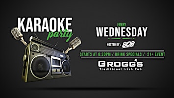 Immagine principale di Wednesday Karaoke Party @ Grogg's 