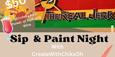 Immagine principale di The Real Jerk Paint Night with the Island of Jamaica 