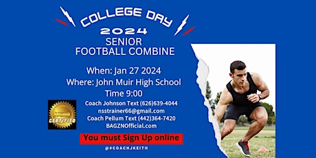 College Day Sr. High School Football Combine primary image
