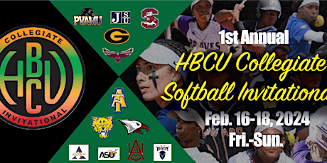 Imagen principal de 1st Annual HBCU COLLEGIATE SOFTBALL INVITATIONAL