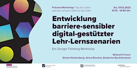Hauptbild für Präsenz-Workshop: Entwicklung barriere-sensibler digital-gestützter Lehre
