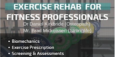 Exercise Rehab for Fitness Professionals - Friday June 21 primary image