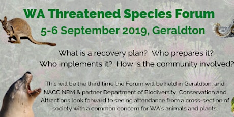 WA Threatened Species Forum 2019