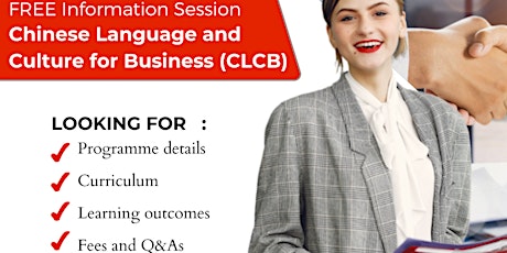 Chinese Language & Culture for Business FREE Online Information Session primary image