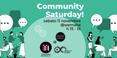 Community Saturday | sabato 11 novembre 2023  primärbild