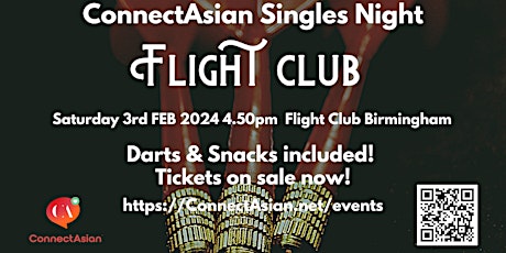 Image principale de ConnectAsian Indian Singles Event - FLIGHT CLUB - Birmingham