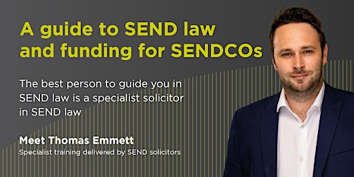 SEND law and funding for SENDCOs - training course primary image