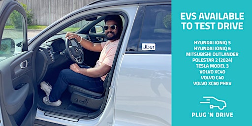 Imagem principal de Plug'n Drive EV Test Drive Event for Drivers on the Uber Platform