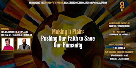 Pushing Our Faith to Save Our Humanity primary image