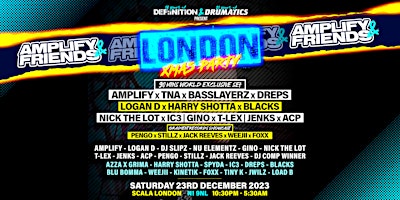 Amplify and Friends - London Xmas Party Poster