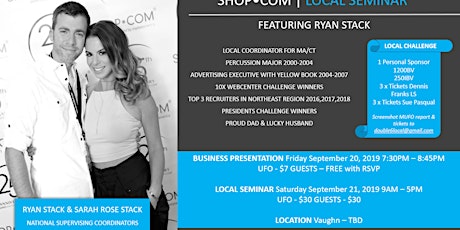 Ryan Stack Business Overview (UBP) & Local Seminar (LS) primary image