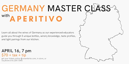 Image principale de MASTER CLASS TASTING - GERMANY