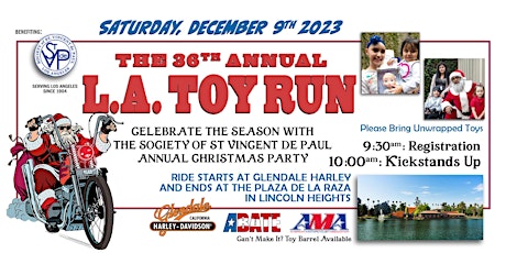 Immagine principale di 36th Annual Los Angeles Toy Run 