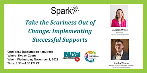 Imagen principal de Spark! Take the Scariness Out of Change: -On Demand