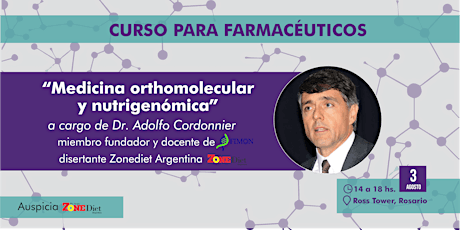 Imagen principal de Medicina orthomolecular y nutrigenómica a cargo del Dr. Adolfo Cordonnier