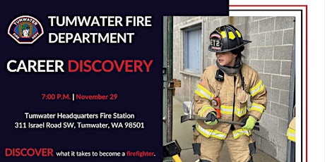 2023 Tumwater Fire Department Career Discovery Recruitment Event primary image