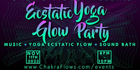 Immagine principale di Ecstatic Yoga Glow Party with Sound Bath 
