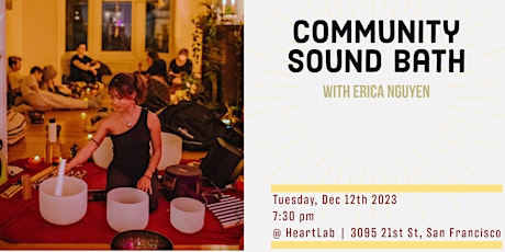 Community Sound Bath with Erica Nguyen primary image